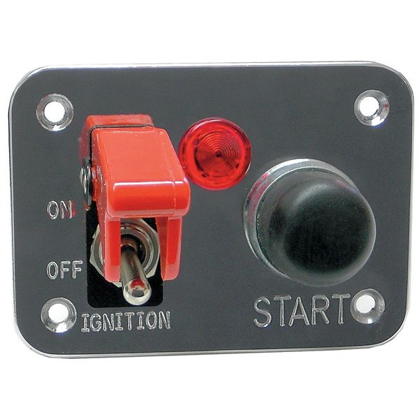 Start/Ignition Panel, Silver, Copper