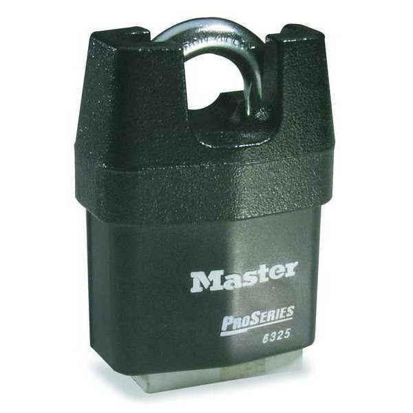 Padlock, Keyed Alike, Partially Hidden Shackle, Rectangular Steel Body, Boron Shackle, 7/8 in W