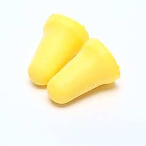 Disposable Uncorded Ear Plugs, Bell Shape, 28 dB, 200 Pairs, Yellow