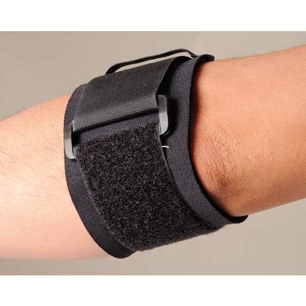 Elbow Support, S, Black, Single Strap, Features: Machine Washable