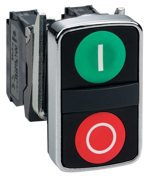 Non-Illuminated Multihead Operator, 22 mm, Rectangular