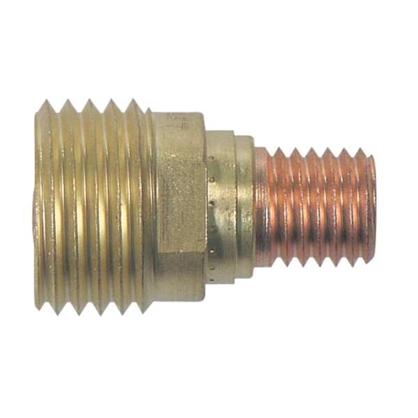 Gas Lens, Copper / Brass, 1/8 In, PK2
