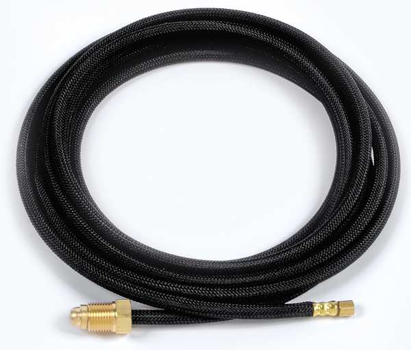 Gas Hose, Gas, Braided Rubber, 12 1/2 Ft L