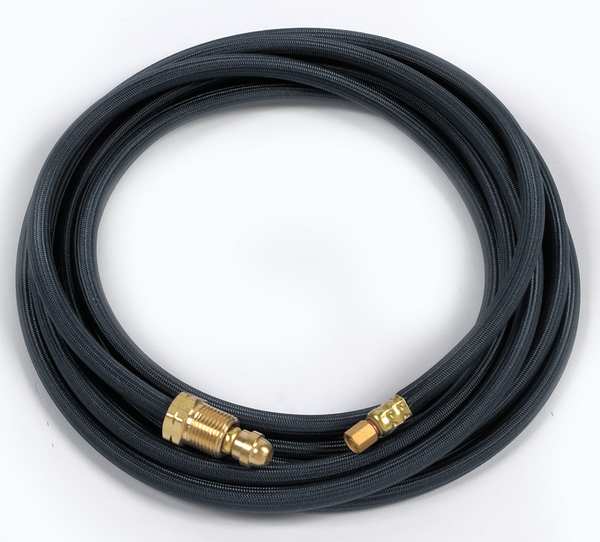 Water Hose, Braided Rubber, 12 1/2 Ft L