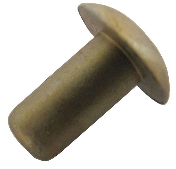 Solid Rivet, Universal Head, 0.1875 in Dia., 0.312 in L, Aluminum Body, 100 PK