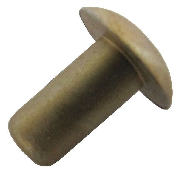Solid Rivet, Universal Head, 0.1875 in Dia., 0.25 in L, Aluminum Body, 100 PK