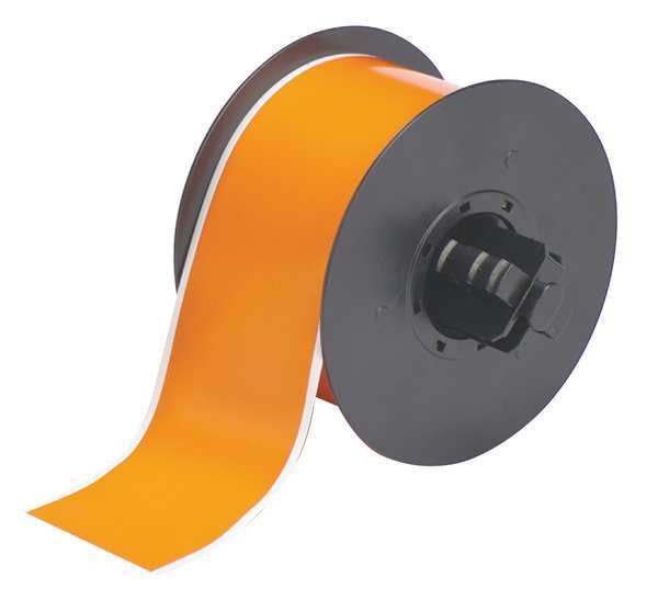 Tape, Orange, Labels/Roll: Continuous