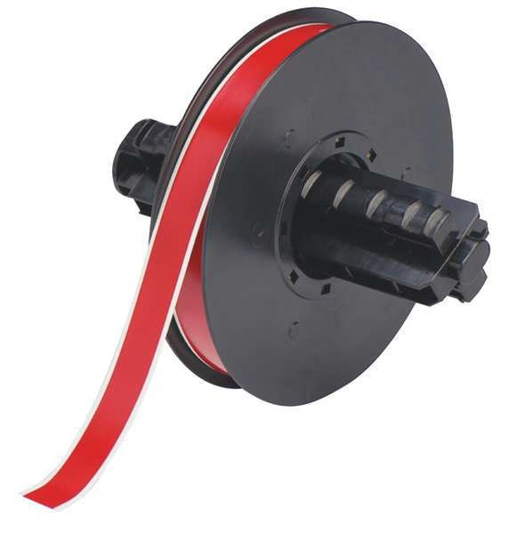 Tape, Red, Labels/Roll: Continuous