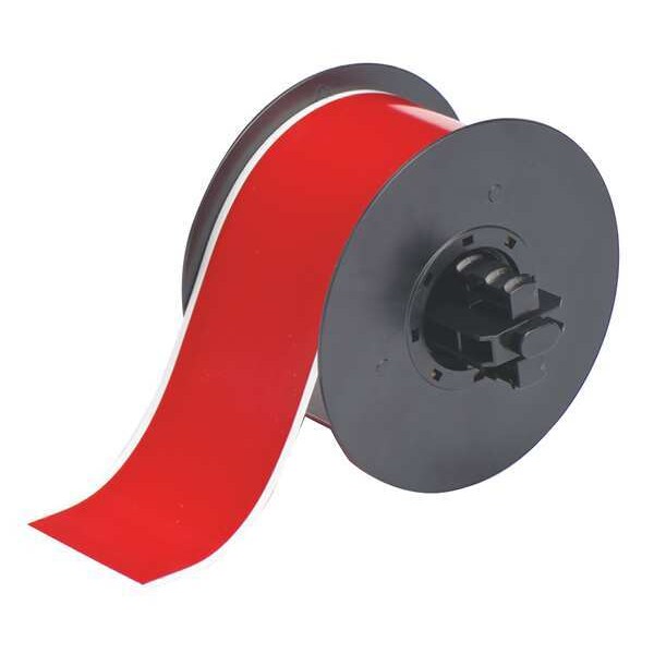 Tape, Red, Labels/Roll: Continuous