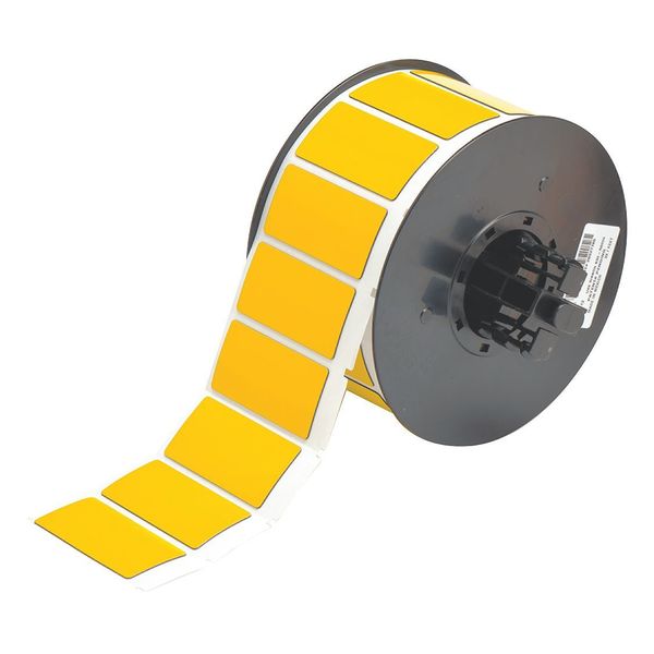 Raised Profile Label, Yellow, 2.000 In.