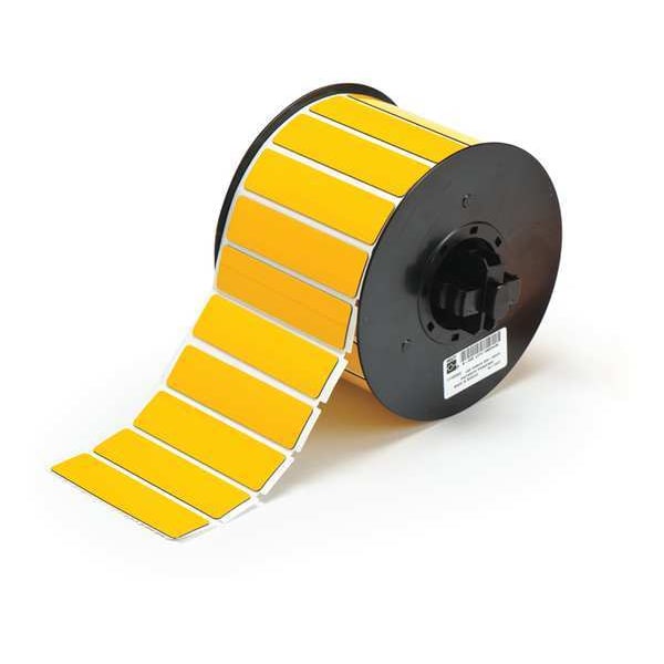 Raised Profile Label, Yellow, 3.000 In.