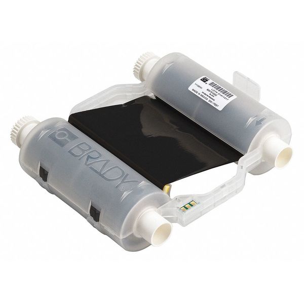 Label Printer Ribbon, B30 Series, Black, 4.33 in W x 200 ft L