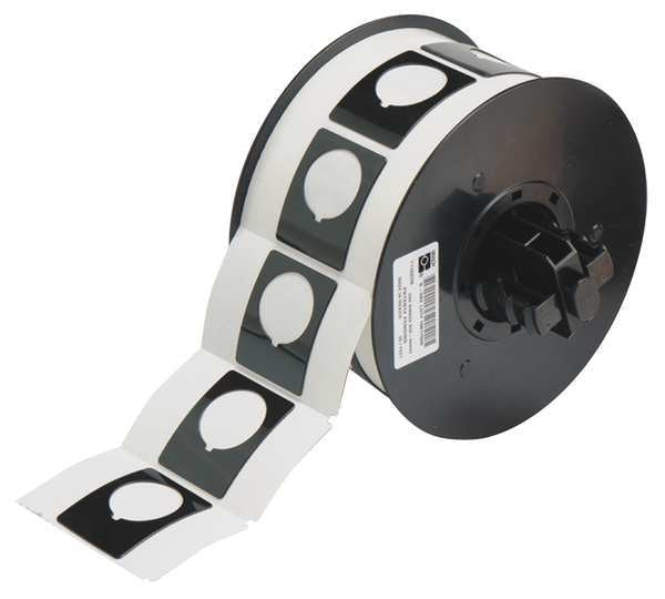 Raised Panel Label, Black, Labels/Roll: 200