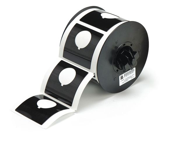 Raised Panel Label, Black, Labels/Roll: 145