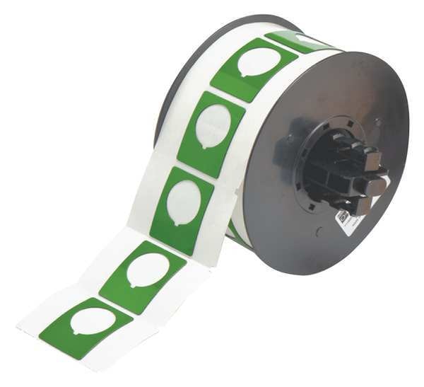 Raised Panel Label, Green, Labels/Roll: 200