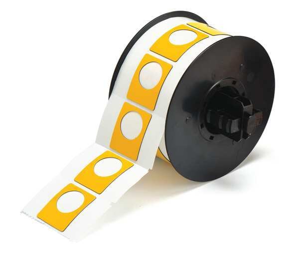 Raised Panel Label, Yellow, Labels/Roll: 235