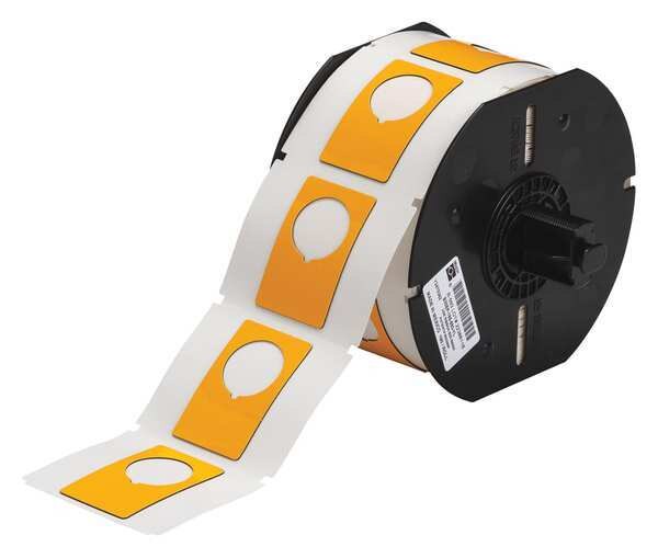 Raised Panel Label, Yellow, Labels/Roll: 180