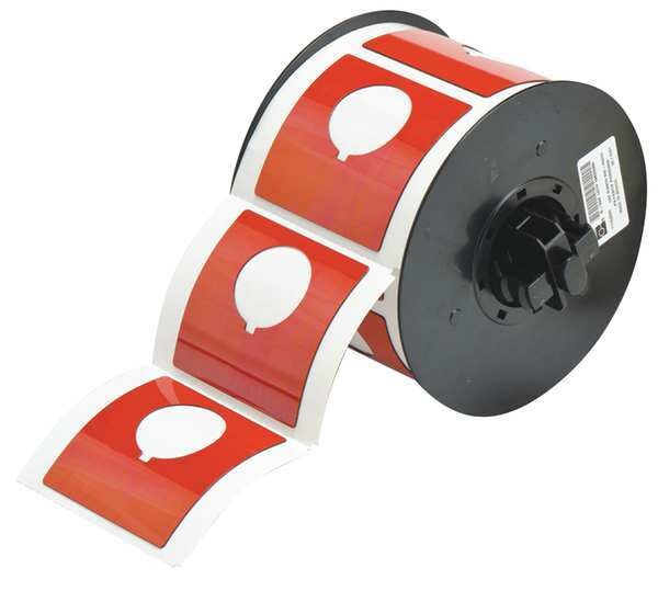 Raised Panel Label, Red, Labels/Roll: 145