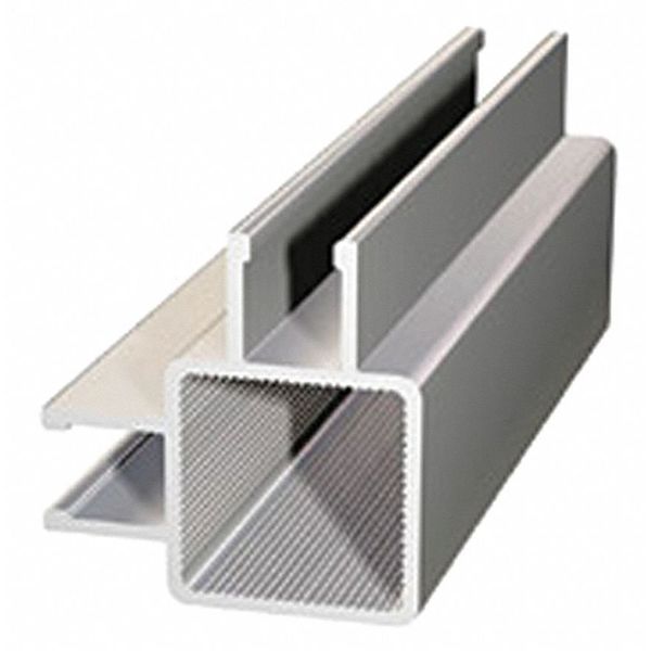 Framing Extrusion, Double Channel, L 72 In