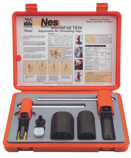 Thread Repair Kit, Internal 7/8 in to 2 5/8 in, Steel