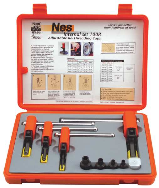 Thread Repair Kit, Internal 5/16 in to 1 1/4 in, Steel