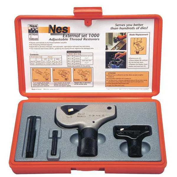 Thread Repair Kit, External 5/32 in to 1 1/2 in, Steel