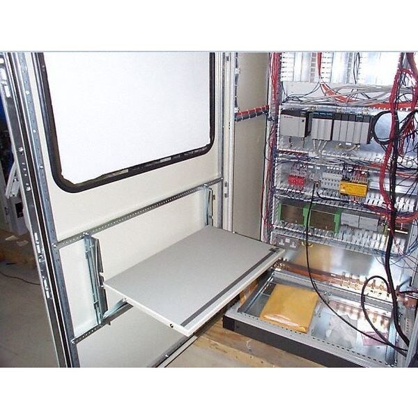 Enclosure Shelf, 18 x 18 In, Fold-Down