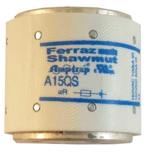 Semiconductor Fuse, Fast Acting, 2,000 A, A15QS Series, 150V AC, 150V DC, 1-7/8