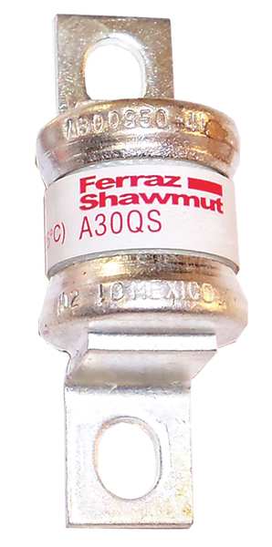Semiconductor Fuse, Fast Acting, 50 A, A30QS-L Series, 300V AC, 300V DC, 3-3/16