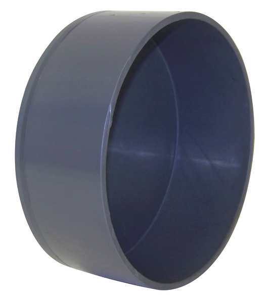 End Cap, 16 in Duct Dia, Type I PVC, 2-3/4
