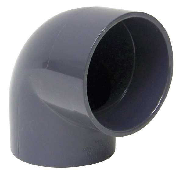 90 Degree Elbow, 4 in Duct Dia, Type I PVC, 4-1/2