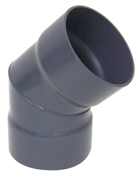 45 Degree Elbow, 10 in Duct Dia, Type I PVC, 17