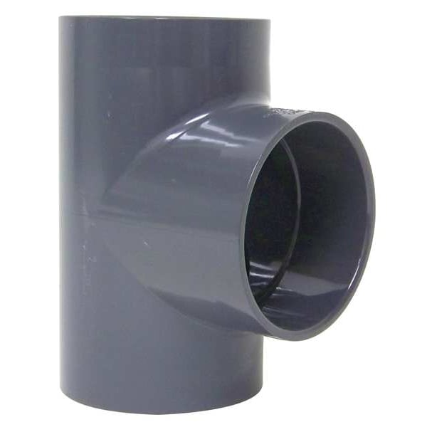 Tee, 4 in Duct Dia, Type I PVC, 8-7/8