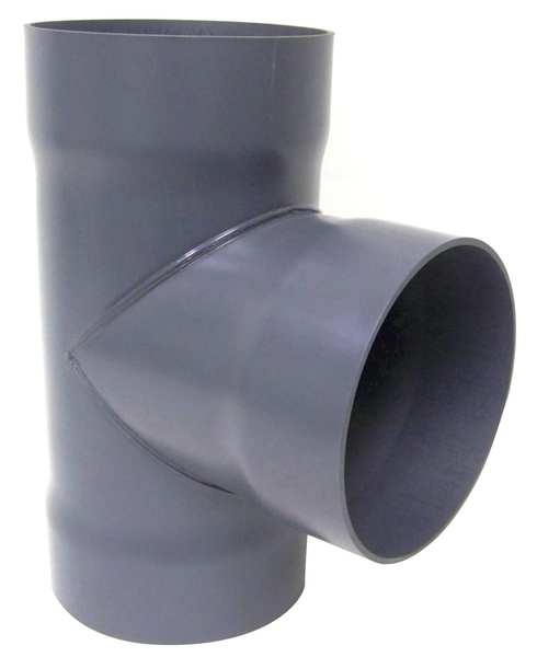 Tee, 12 in Duct Dia, Type I PVC, 22-3/4
