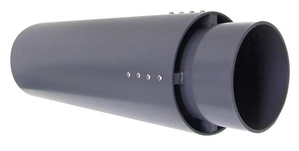 Rain Cap, 8 in Duct Dia, Type I PVC, 10-3/4
