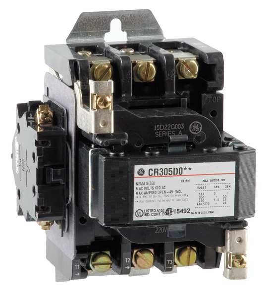 240VAC Non-Reversing Magnetic Contactor 3P 45A NEMA 2
