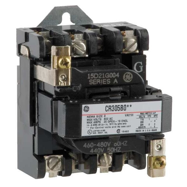 480VAC Non-Reversing Magnetic Contactor 3P 18A NEMA 0