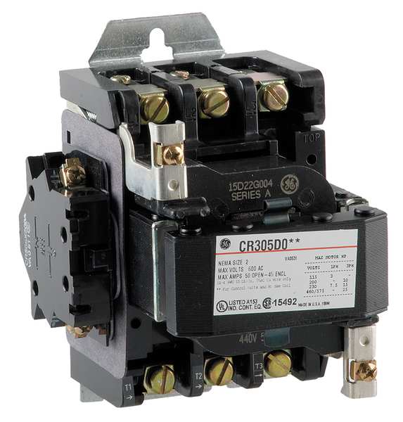 480VAC Non-Reversing Magnetic Contactor 3P 45A NEMA 2