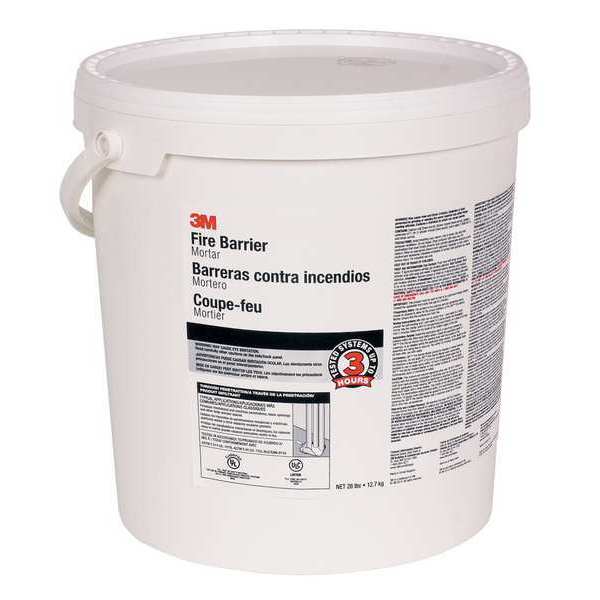 Fire Barrier Mortar, 5 gal., Off-White