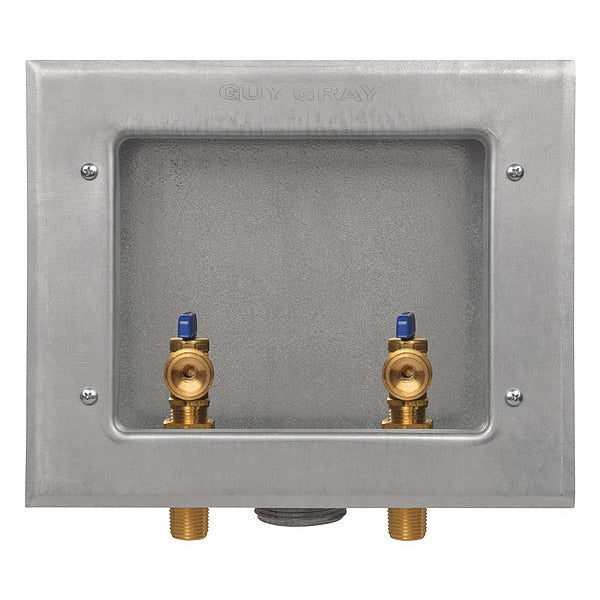Washing Machine Outlet Box Galvanized 1/2