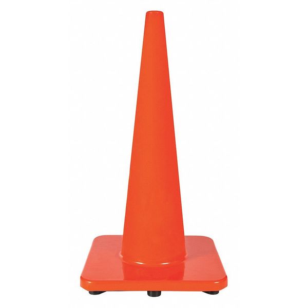 Traffic Cone, PVC, 28 In. H, Orange