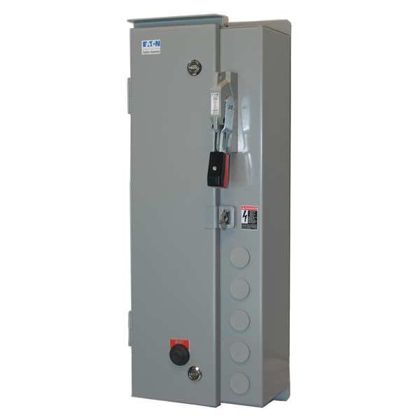 Nonreversing NEMA Magnetic Motor Starter, 3R NEMA Rating, 480V AC, 3 Poles, 1NC/1NO