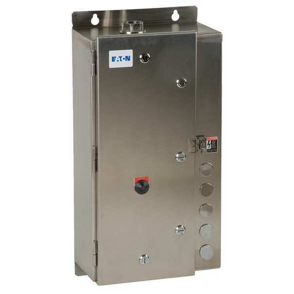 Nonreversing NEMA Magnetic Motor Starter, 4X NEMA Rating, 240V AC, 3 Poles, 1NC/1NO