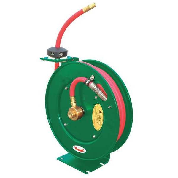 Spring Return Hose Reel, 3/8 in Hose Dia., 35 ft Length, 300 psi
