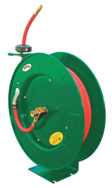 Spring Return Hose Reel, 1/2 in Hose Dia., 50 ft Length, 300 psi