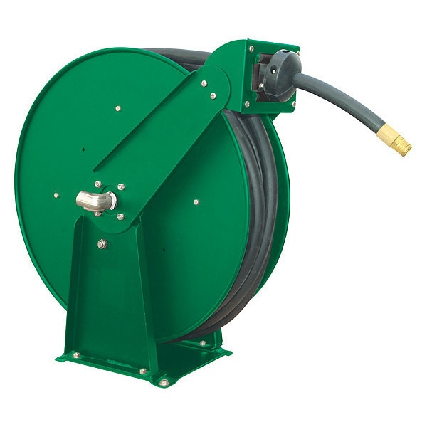 Spring Return Hose Reel, 3/4 in Hose Dia., 50 ft Length, 250 psi