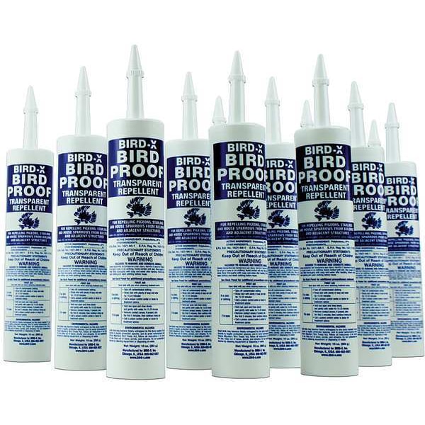 Bird Repellent, 10.5 oz. Weight, PK12