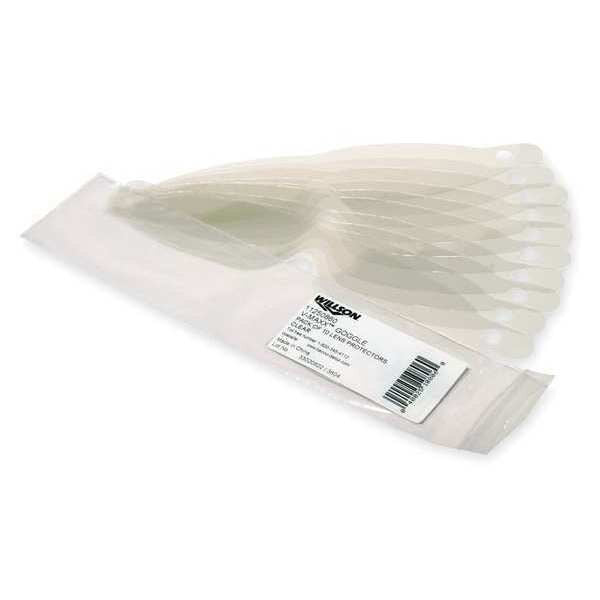Peel-Away Ggls Cover, Clr, PK10
