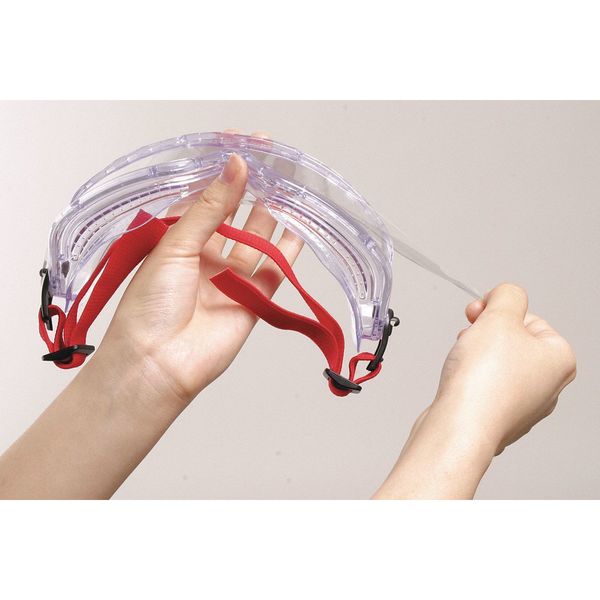 Peel-Away Ggls Cover, Clr, PK10