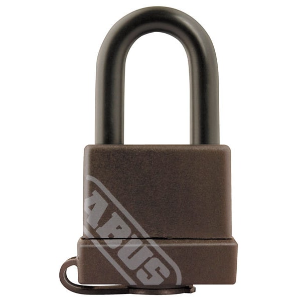 Padlock, Keyed Different, Standard Shackle, Square Brass Body, Steel Shackle, 9/16 in W